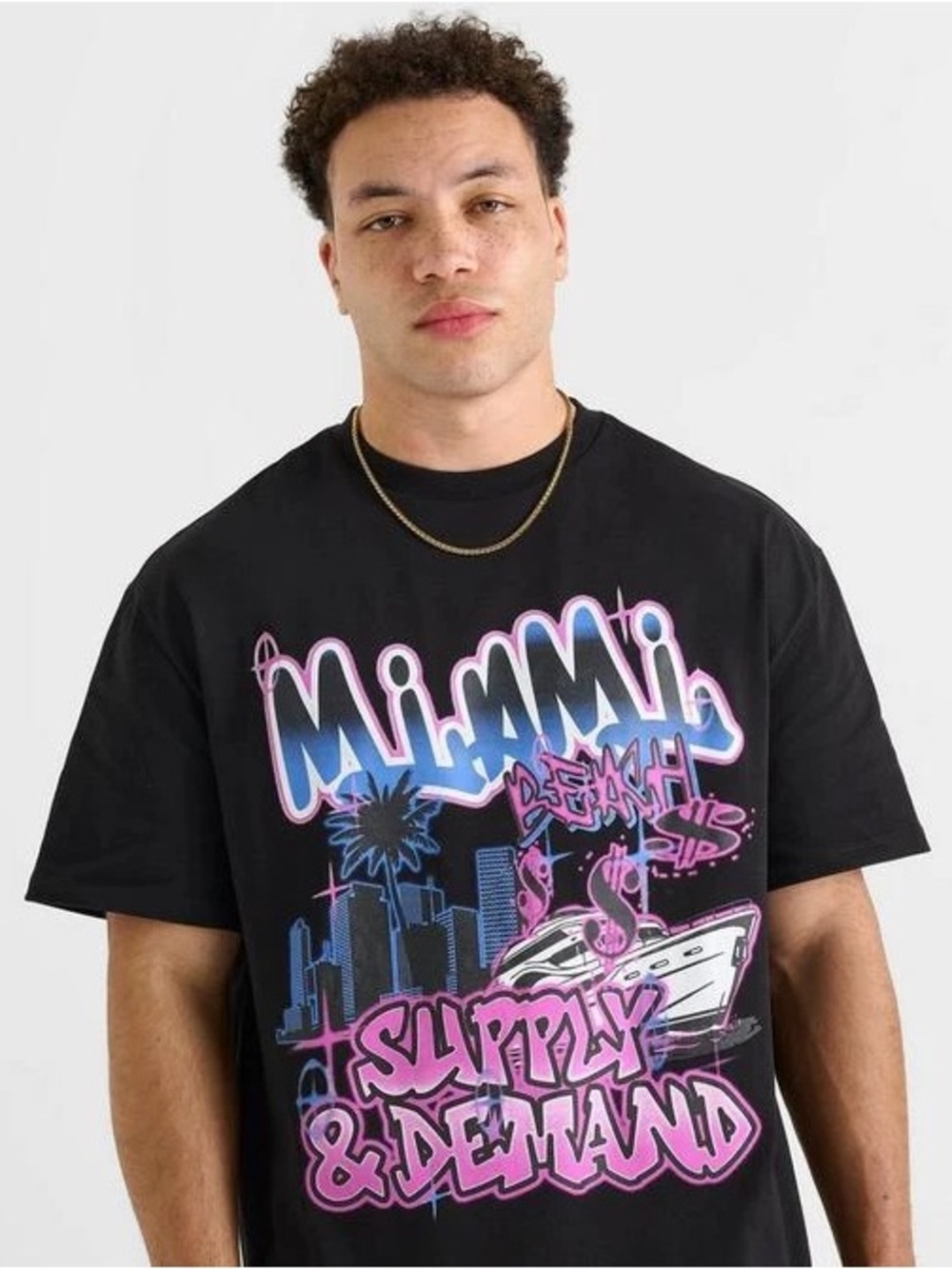 Supply & Demand Men's Miami Graphic T-shirt